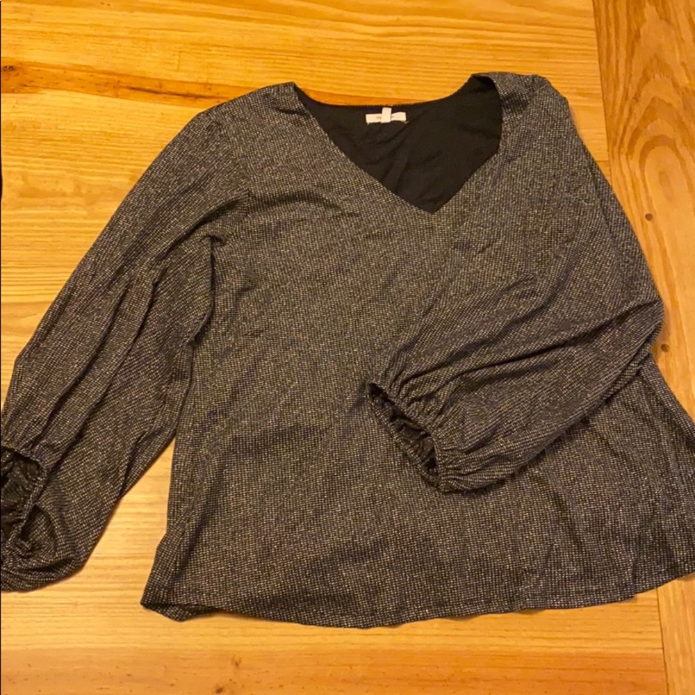 Maurice’s Metallic Black Blouse